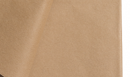 Бумага упаковочная тишью светло-коричневая 50х66см 10 листов