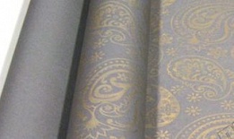 Бумага пергамент Огурцы -золото на графитовом 10м