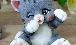 Силиконовая форма Кот Митя 3D 1 шт
