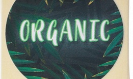 Наклейка  Organic 4 × 4 см 1 шт