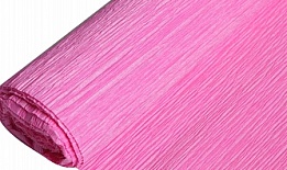 Бумага гофрированная ярко розовая 50 см х2,5 м