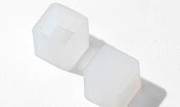 Молд силиконовый для изготовления серег Кубики 2 шт